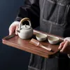 Black Walnut Wooden Tea Rack