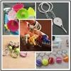 Borsa da tennis Penderant in plastica Mini Tennis Ball Chain Small Ornaments Ornaments Annuncio Fans Solvenir Key Ring