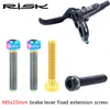 Ryzyko 2PCS M5x25mm Titanium MTB Bike Brake Silne śruba do prowadzenia Rs Rs RSC Mountain Bike Hamulce Uchwyt uchwytu śruba pierścieniowa zacisk