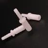 Connettori di plastica da 4 mm a 8 mm aquarium Connettore a 2 vie dritti per il serbatoio del pesce per la pompa ad aria acqua