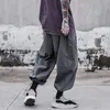 Pantaloni da uomo comodi bloomer in stile giapponese con la vita elastica profonda elastica morbida per hip hop