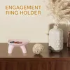 Storage Boxes Jewelry Holder Tray Engagement Ring Make Up Display Stand For Home Decoration Stool Shaped Design Room