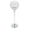 Mosaic Crystal Wedding Present Candlestick Candle Tea Howder Stand pour les événements Mariage Home Party Decor Silver Golden