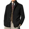 Chandails masculins Cardigan cardigan tricot à poitrine simple bouton d'hiver