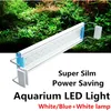 Extensible Super Slim Aquarium LED Light Fish Tank Aquatic Plant Planteur Culting Lighting Bleu Blanc Clip Clip Lampe Économie d'énergie