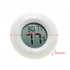 with On/Off Switch Fahrenheit/Celsius Mini LCD Digital Thermometer Hygrometer Circular LCD Display Reptile Aquarium Temperature