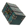 Storage Bags Wooden Box Jewelry Holder Chest Po Prop Pirate Treasure Trinket Case Boxes