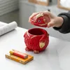 Ashtray Creative Mite Permoniated Mourengy Decoration с крышкой, чтобы предотвратить летучую пепел