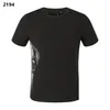 plinxpleein pp Herren T-Shirts Originales Design Sommerhemd Plin T-Shirt PP Baumwoll-Strass-Hemd Kurzschlärm 147 Schwarz weiße Farbe P2194