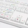 アクセサリKBDIY 128キーPBT XDAプロファイル夏の絵画機械用ゲーム用ホワイトキーキャップカスタムMXスイッチSYESUB XDA KEYCAP