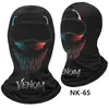 Fashion Face Masks Neck Gaiter 3D Print Venom Balaclava Skull Full Face Mask Hiking Scarf Bandana Neck Gaiter Kominiarka Motorcycle Riding Face Cover 240410