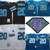 Throwback Football Vintage 20 Barry Sanders Jersey 1994 Retro 75th Anniversary Team Color Black Blue White All Stitched For Sport Fans Högkvalitet till försäljning