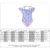 브랜드 리프 프린트 소녀 원피스 수영복 여름 여자 아이 수영복 아이 비치웨어 아이 수영복 모노 키니 A273