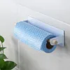 Uchwyt do ręcznika papierowego kuchennego samoprzylepne akcesoria pod szafką stojak na wieszak do przechowywania do łazienki toaleta #td