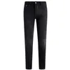Herren Jeans Designer Herbst Herumn Neues Korean Elastic Slim Fit ft Qualität European Black Fuua 5m7k