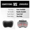 Jinkairui Electric Massager Neck Cervikal kudde axel bakre midjeben massagemaskin med värme för full kroppsmassering