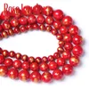 Natural Red Lapis Lazuli Color Jades Stone Beads For Jewelry Making Round Loose Beads DIY Bracelet Necklace Accessories