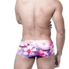 Men Swimwear Swim Boxer Briefs Bikini Brazilian Cut Board Surf Shorts Trunks Swimsuits Floral Print Beach Underwear