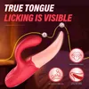 Outros itens de beleza da saúde Rose vibrador para mulheres Clitores de estímulo duplo estimulador 10 modos Tapping lamber vagina