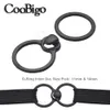12pcs Plastique O Ring Front Clip Bra Holders Backle Black Safety Lock Buckles pour lingerie Sous-vêtements Accessoires de bricolage 11 mm 14 mm