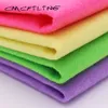 Cmcyiling 4 st/parti, 45*55 cm lapptäcke mjukt filt tyg för diy sömnader hantverk polyester trasa