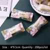 200pcs/Lot Candy Packing Bag handgefertigtes chinesisches Stil Frosted Sweet Cherry Blossoms Weiches Nougat -Zuckerhülle -Verpackung Party Pack