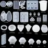 16 styles moules de moulage époxy Sigle des outils de coulée UV silicone kits de moule de coulée en résine pour les bijoux faisant des résultats de boucle d'oreille bricolage
