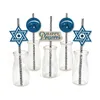 Happy Passover Dessert Cupcake Toppers Pesach Jewish Holiday Party Clear Treat Picks -set of 24