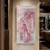 Traditonal Chinese Style Mountain and River Canvas Painting Hall for Office Living Room Poster Print Wall Art Picture Home Decor