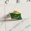 Mauritania National Flag Badges Patchs de broderie de brassard et épingle à revers un ensemble d'accessoires en tissu