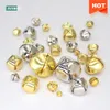 12-200pcs Jingle Bell verstreute Perlen Weihnachtsfeier Cross Bell Anhänger Haustierkatze Kragen mit Bell Ball DIY Crafts Accessoires