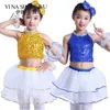 Costumi di danza jazz per ragazze abbigliamento per esibizioni abbigliamento hip hop danza moderni abiti da ballo per bambini set da ragazze 4pcs boy 3pcs