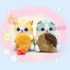 Cartoon Cute Crossdressing Series: Puppy Cat, Vegetable Dog, Kuromi Plush Toy Doll, Keychain, Crab Doll Machine Pendant