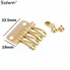 1PCSbrass/zink Alloy Key Snap Hook Key Holder Key Row Rivet Hook Keyring Organizer Holder Holder Lederen Craft Key Case Purse Hardware