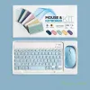 Combos drahtlose Tastatur -Maus -Set 78Key -Tastatur 2.4g Maus 1600DPI Stille tragbare Bluetooth -Kompatible für Tablets Telefone Pad