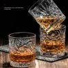 Crystal Whisky Glass vecchio stile Scotch Whisky Brandy Cocktail Perfect Regalo per coppie in stile rum in stile rum
