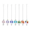 Angel Crystal Sun Prismos pendurados acessórios de iluminação de caçadores de arco -íris para cortinas de janela pendente decoração de carro de jardim em casa