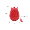 Silicone World Owl Tea Filtro Sacos de chá Sacos de chá com alimentos Silicone Folhas Filtro Infusor Filtro de chá Filtro de chá Ferramenta Acessórios de xícara de chá