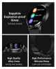 Zegarki Smart Watch IP68 Waterproof Podstawowy wzór 8 dni Bateria Life 1,43 cala HD pojemność ekranu 300 mAh Test tlenu krwi