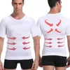 Classix män kropp toning t-shirt kropp shaper korrigerande hållning skjorta bantningsbälte magen buk fett brinnande kompression korsett 240327