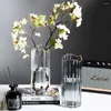 Vases Modern Nordic Transparent Glass Vase Flower Living Room Home Decoration Tabled Table Hydroponic terrarium Minimalistes Ornements