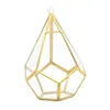 Rustic Free-standing Hanging Metal Racks Five-sided Rhombus Aerial Plant Holder