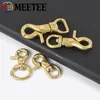 Meetee 2/5pcs 10-25 мм металлический латунный крюк пряжка карабинера застежка лобстера поворотный триггер складывает собачья шарнирные аксессуары