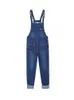 Jumpsuits dames hoge taille plus size casual rechte dames vrouwelijke denim anklellengte jeans rompers 6xl 7xl 8xl 240410