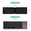 Keyboards English B033 Mini Folding keyboard With Touchpad Wireless Bluetoothcompatible Keyboard For ipad Phone Tablet Bluetooth Keyboard