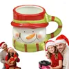 MUSE Ceramica di Natale Bere tazza portatile Portable Babbo Natale Coppa Creativa Creativa Capo di regalo per il beneficenza per la casa