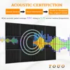 Touo Acoustic Studio Foam 6/12/24 ПК, звукоизолизованные губчатые настенные панели Записывая звук поглощающий материал Потолочный шумоподобный