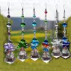 1PCS 30mm 40mm Hanging Chakra Crystal Handmade Angel Crystal Ball Suncatcher Pendant Window Ornament