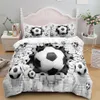 Football Bedding Set 3D Soccer Printed Boys Duvet Cover 135 Single Nordic Child Quilt Bed Cover Set Queen King Size Bedspreads