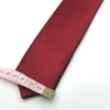 Neka Modne i swobodne ultra-cienkie splot męski Czysty cienki dekolt imprezowy krawat ślubny Silk Necklinec240410